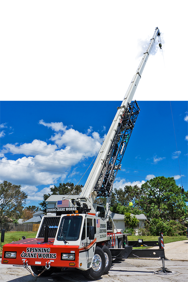 Spinning Crane Works Central Florida crane and rigging services